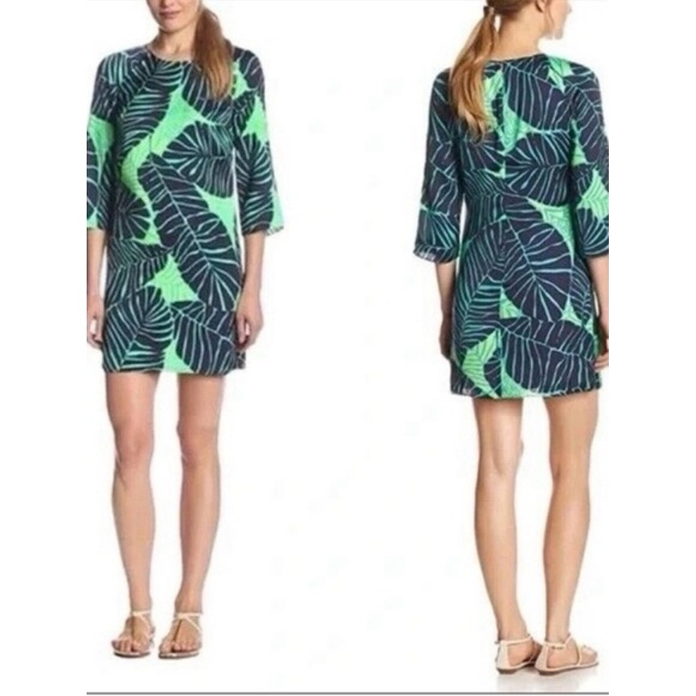 Lilly Pulizer Carol Shift Dress "Under the Palms" Tropical Size 10 NWT